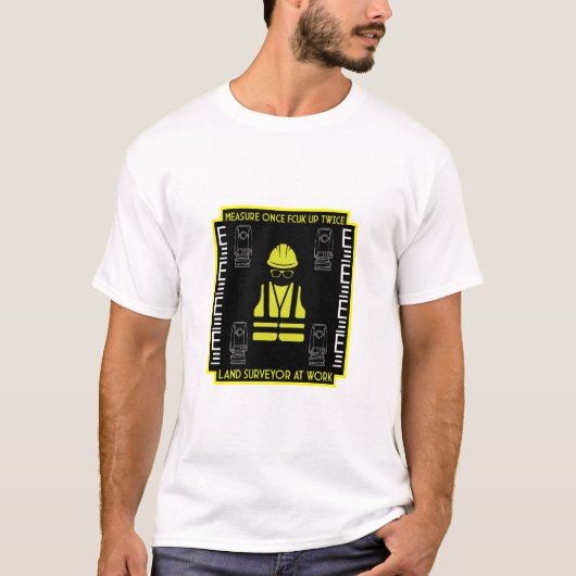 土地測量士 Tシャツ (正面)