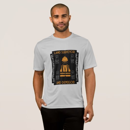 土地測量士 Tシャツ (正面フル)