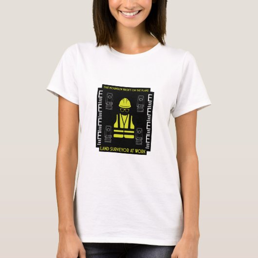 土地測量士 Tシャツ (正面)