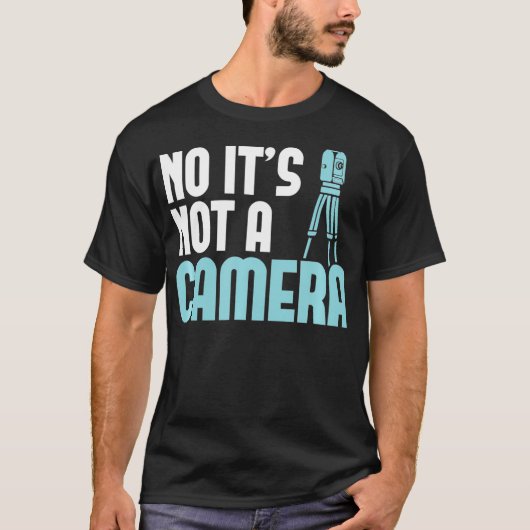 土地測量士Noカメラ地測量ではない Tシャツ (正面)
