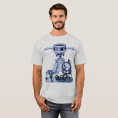 土地測量用土地測量測量士の地理的測度 Tシャツ (正面フル)