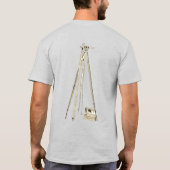 土地測量用土地測量測量士の地理的測度 Tシャツ (裏面)