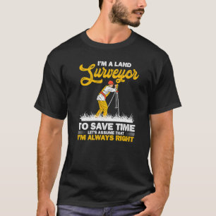 土地測量用測量士 Tシャツ