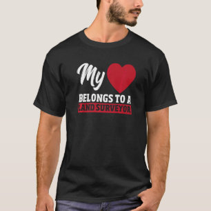 土地測量試験土地記録測量士 Tシャツ