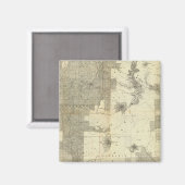 土地認可ワシントンとオレゴン マグネット (正面/裏面)