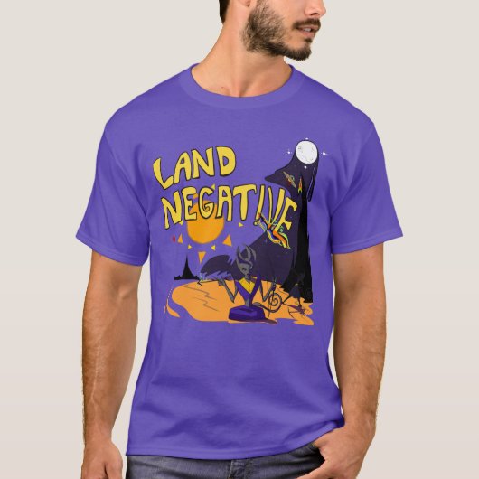 土地負の傾斜 Tシャツ (正面)