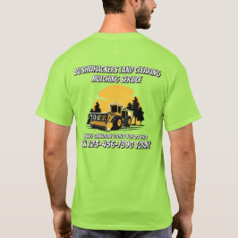 土地開墾・マルチングサービスビジネスをカスタマイズ Tシャツ