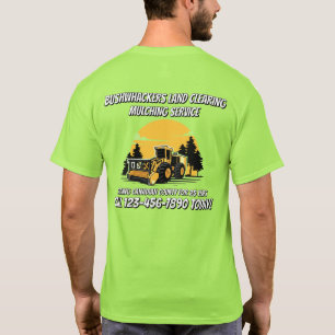 土地開墾・マルチングサービスビジネスをカスタマイズ Tシャツ