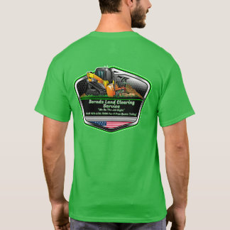 土地開墾+マルチングサービスロゴをカスタマイズ Tシャツ