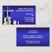 土地開発の建築の不動産 名刺 (正面/裏面)