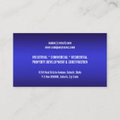 土地開発の建築の不動産 名刺 (裏面)