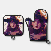 土地 鍋つかみ&鍋敷きセット (正面)