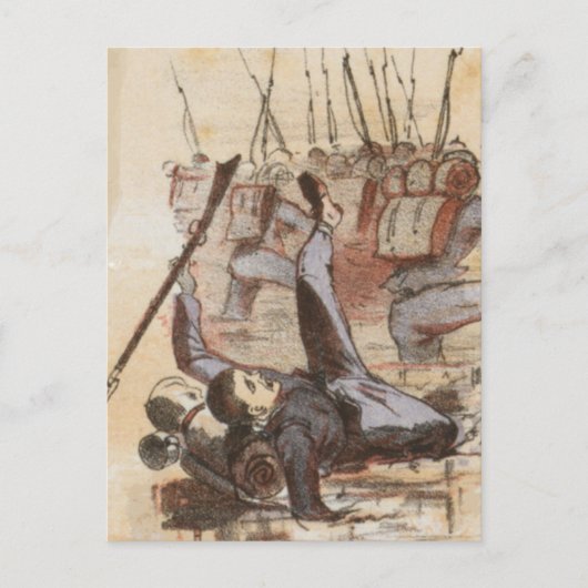 土壇場の内戦に巻き込まれる ポストカード (正面)