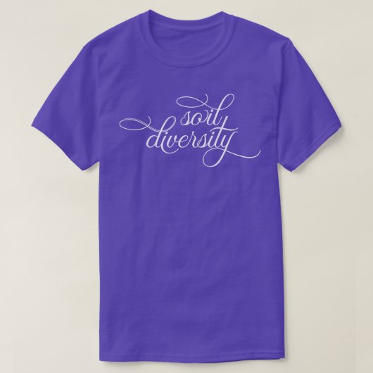 土壌多様性 Tシャツ (デザイン正面)