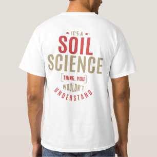 土壌科学の問題だ。ギフトアイディア Tシャツ