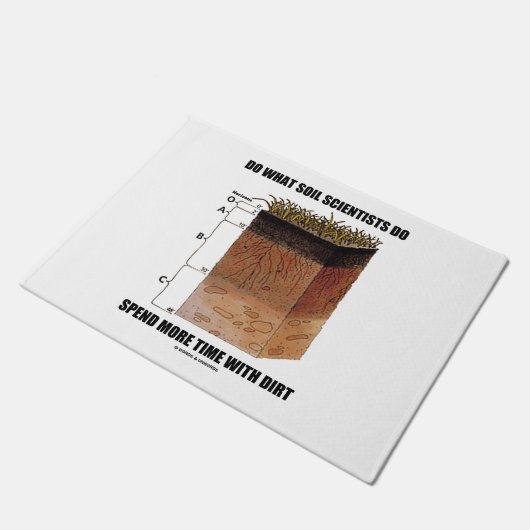 土壌科学者がやることをやる土の消費時間を増やす ドアマット (アングル)