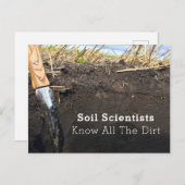 土壌科学者はあらゆる土壌のことを知っている - ポストカード (正面/裏面)