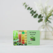 土壌試験サービス 名刺 (スタンド正面)