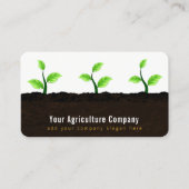 土壌農業園芸中の苗の育成 名刺 (正面)