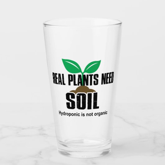 土実在水を必要とする植物はオーガニックない タンブラーグラス (正面)