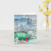 土屋こいつ日本の名所のスケッチ カード (黄色い花)