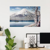 土屋光一による冬の山中湖 ポスター (ホームオフィス)