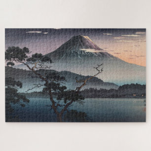 土屋光一の西湖夕日 ジグソーパズル