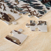 土屋光一の隅田川の水神林 ジグソーパズル (側面)