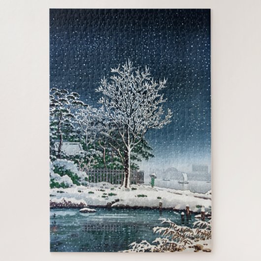 土屋光一の隅田川の水神林 ジグソーパズル (縦)