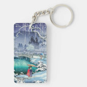土屋小逸 - 丸山の春雪 キーホルダー (裏面)