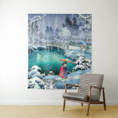 土屋小逸 - 丸山の春雪 タペストリー (インサイチュ)