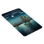 土屋小逸 - 品川の夜の船 マグネット (右側)