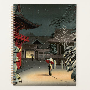 土屋小逸 - 根津神社の雪 プランナー手帳