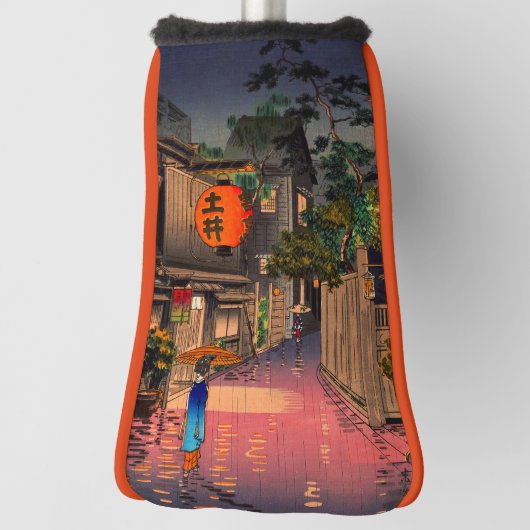 土屋小逸 - 牛込の夕べ ゴルフヘッドカバー (回転90)