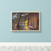 土屋興一スケッチ高輪泉岳寺 キャンバスプリント (インサイチュ (ウッドフロア))