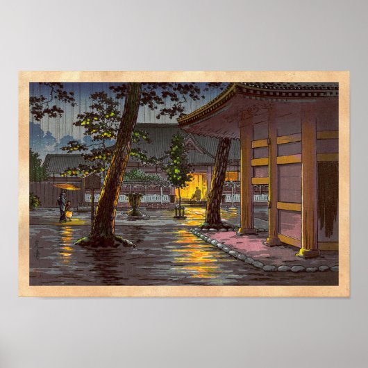 土屋興一スケッチ高輪泉岳寺 ポスター (正面)