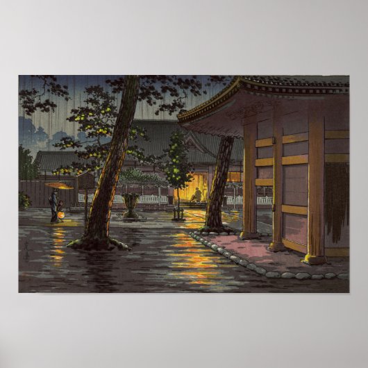 土屋興一スケッチ高輪泉岳寺 ポスター (正面)