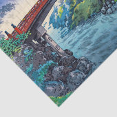 土屋興一 – 日光の神橋 薄葉紙 (詳細)