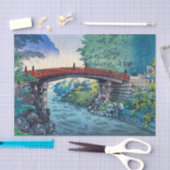 土屋興一 – 日光の神橋 薄葉紙 (クラフト)