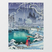 土屋興一 – 春雪の丸山 ウィンドウサイン (シート)