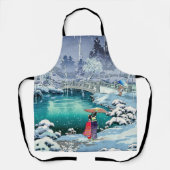 土屋興一 – 春雪の丸山 エプロン (正面)