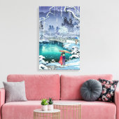 土屋興一 – 春雪の丸山 キャンバスプリント (インサイチュ (リビング))