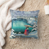 土屋興一 – 春雪の丸山 クッション (ブランケット)