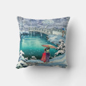 土屋興一 – 春雪の丸山 クッション (裏面)