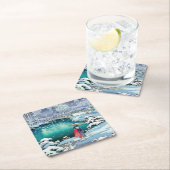 土屋興一 – 春雪の丸山 スクエアペーパーコースター (インサイチュ)