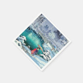 土屋興一 – 春雪の丸山 スタンダードカクテルナプキン (角)