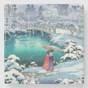 土屋興一 – 春雪の丸山 ストーンコースター