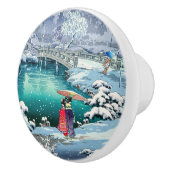 土屋興一 – 春雪の丸山 セラミックノブ (右)