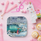 土屋興一 – 春雪の丸山 ペーパープレート (パーティー)