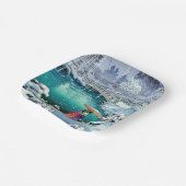 土屋興一 – 春雪の丸山 ペーパープレート (傾斜あり)